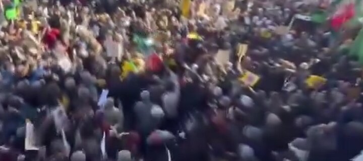 ویدیو | تظاهرات گستردۀ مردم هند در تجدید میثاق با رهبر معظم انقلاب