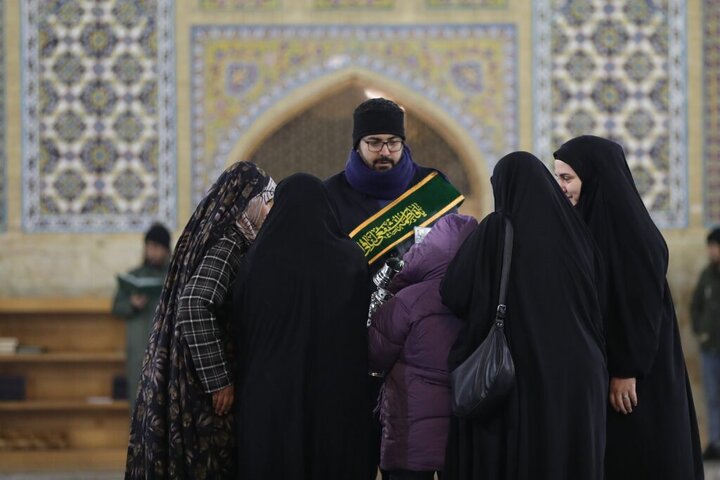 Photos: Snowy atmosphere of Fatima Masoumeh shrine on eve of Hazrat Abbas birth anniversary