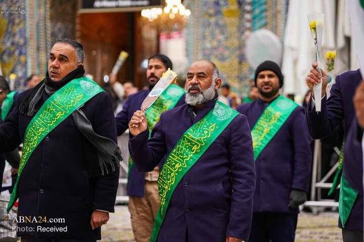 تصاویر | مراسم باشکوه جشن اعیاد شعبانیه در حرم مطهر علوی