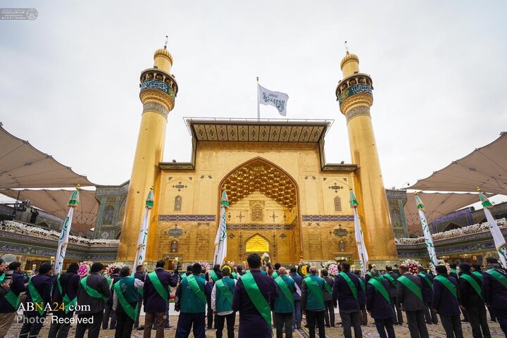 تصاویر | مراسم باشکوه جشن اعیاد شعبانیه در حرم مطهر علوی