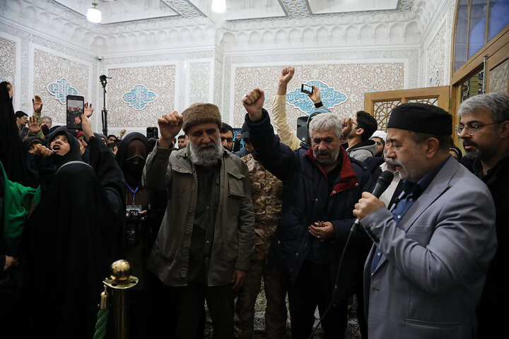 Photos: Unveiling of Martyr Izadi’s Tombstone at Hazrat Masoumeh Holy Shrine