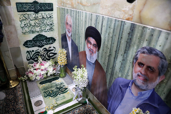 Photos: Unveiling of Martyr Izadi’s Tombstone at Hazrat Masoumeh Holy Shrine