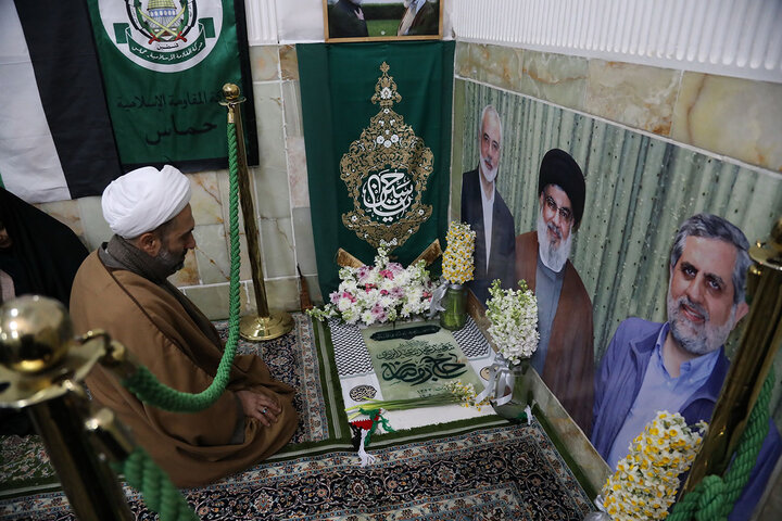Photos: Unveiling of Martyr Izadi’s Tombstone at Hazrat Masoumeh Holy Shrine