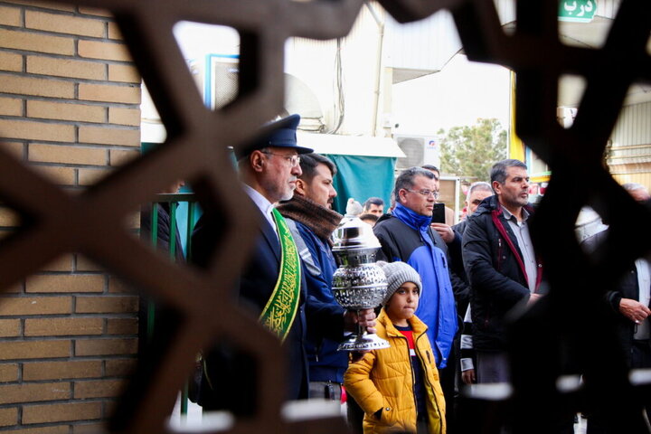 Photos: Group of veterans injured during unrest in Razavi Khorasan visit Hazrat Masoumeh holy shrine