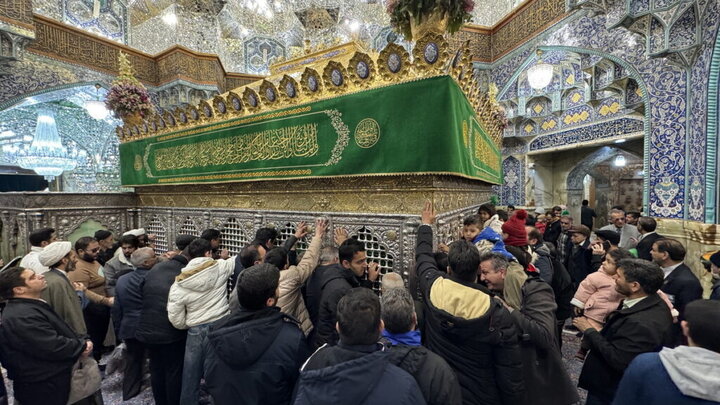 Photos: Group of veterans injured during unrest in Razavi Khorasan visit Hazrat Masoumeh holy shrine