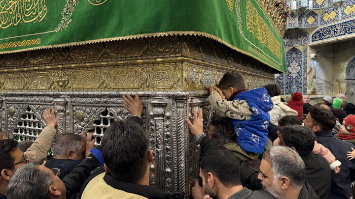 Photos: Group of veterans injured during unrest in Razavi Khorasan visit Hazrat Masoumeh holy shrine
