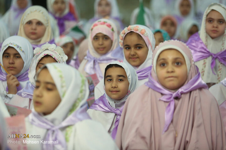 مراسم جشن تکلیف دو هزار دختر ۹ ساله در حرم حضرت فاطمه معصومه(س)