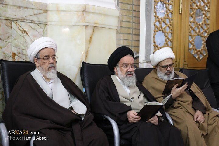 مراسم گرامیداشت شهدای اغتشاشات اخیر در حرم حضرت معصومه(س)