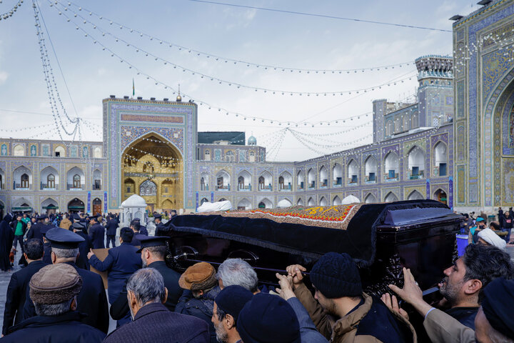Photos: Funeral ceremony of Ayatollah Abdekhodaei held at Imam Reza Holy Shrine