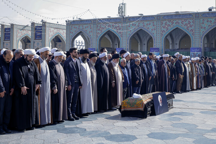 Photos: Funeral ceremony of Ayatollah Abdekhodaei held at Imam Reza Holy Shrine