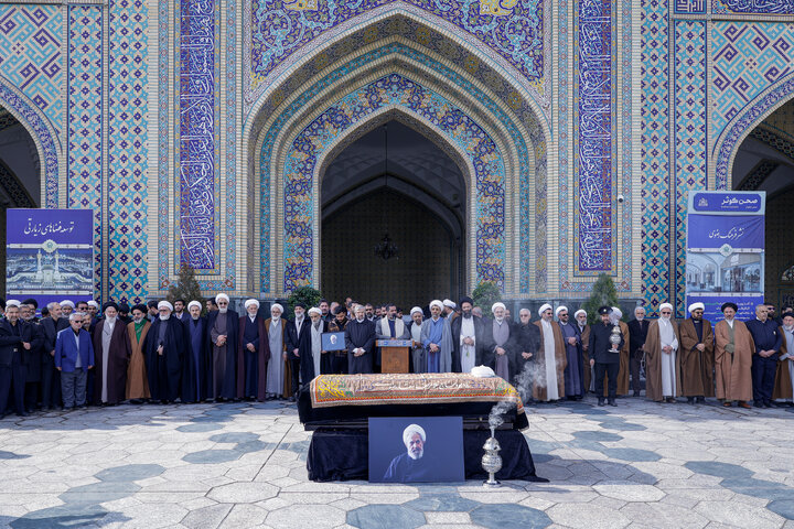 Photos: Funeral ceremony of Ayatollah Abdekhodaei held at Imam Reza Holy Shrine