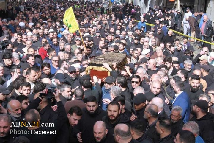 تصاویر | مراسم تشییع پدر شهید سیدحسن نصرالله برگزار شد