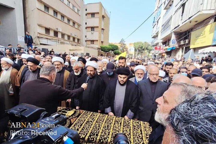 تصاویر | مراسم تشییع پدر شهید سیدحسن نصرالله برگزار شد