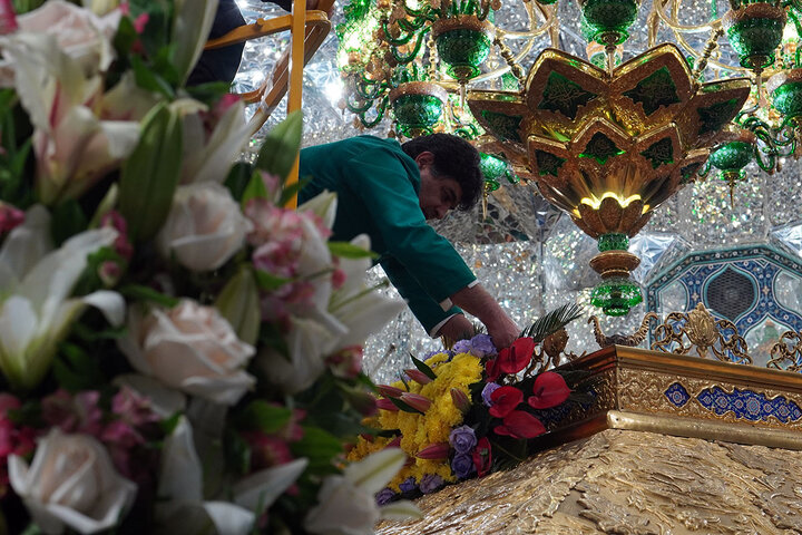 Photos: Hazrat Masoumeh shrine adorned with flowers on eve of Mid‑Sha’ban