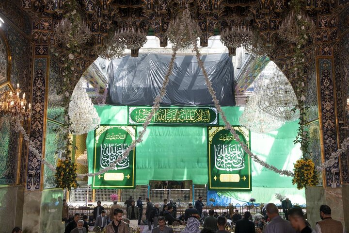 تصاویر | حرم حضرت عباس(ع) در آستانۀ شب نیمه‌شعبان آذین‌بندی شد