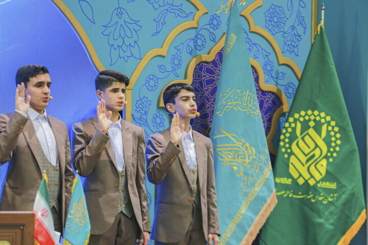 Photos: Qur’an Recitation Session Held by Servants of Hazrat Masoumeh Holy Shrine at Jamkaran Mosque