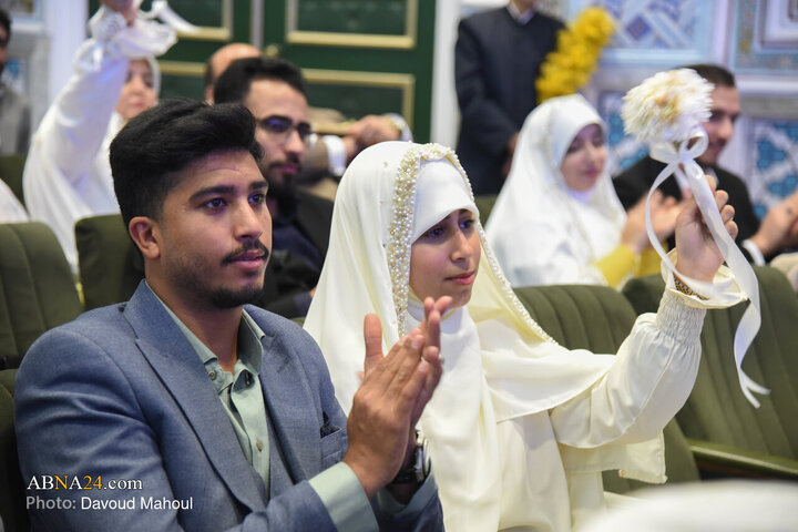 جشن ازدواج ۳۱۳ زوج بسیجی در مشهد