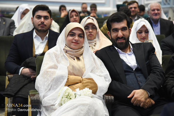 جشن ازدواج ۳۱۳ زوج بسیجی در مشهد