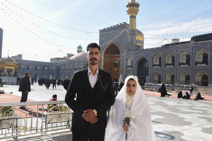 جشن ازدواج ۳۱۳ زوج بسیجی در مشهد
