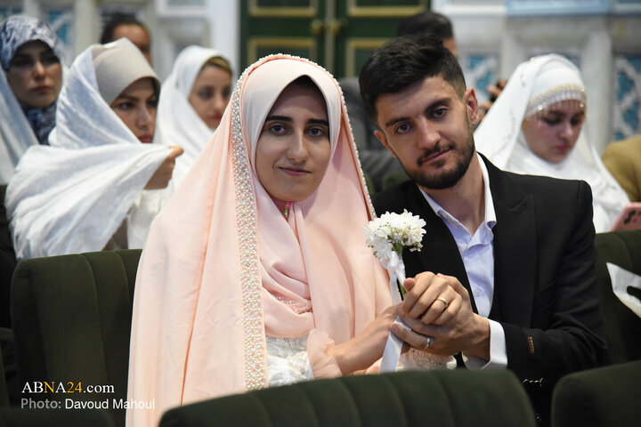 Photos: Mass Wedding Ceremony for 313 Basij Couples at Imam Reza Holy Shrine