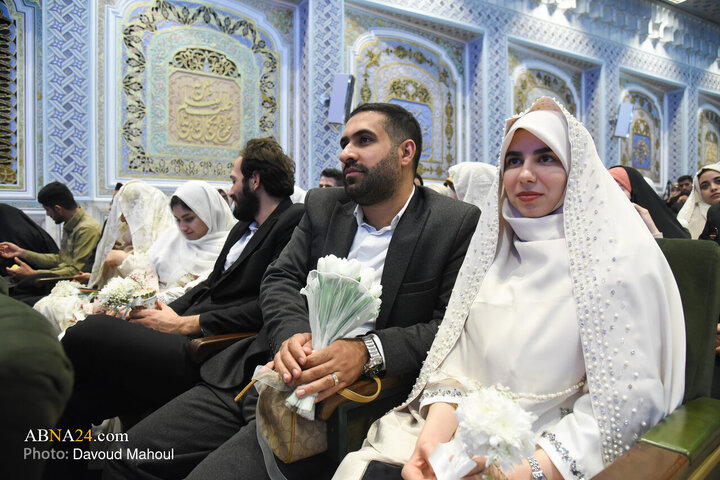 Photos: Mass Wedding Ceremony for 313 Basij Couples at Imam Reza Holy Shrine
