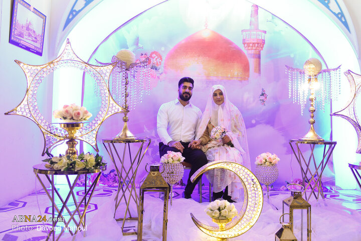 Photos: Mass Wedding Ceremony for 313 Basij Couples at Imam Reza Holy Shrine