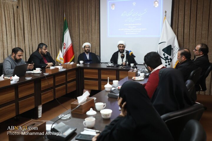 نشست خبری سخنگوی قرارگاه جنگ ترکیبی بلاغ مبین