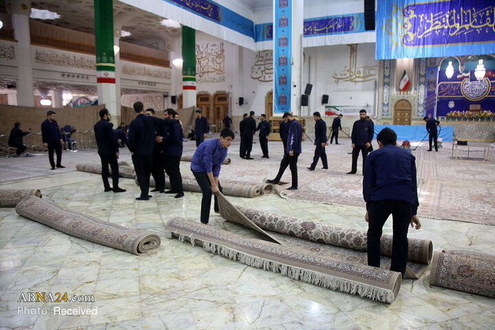 Photos: Dusting, cleaning of Hazrat Masoumeh Holy Shrine ahead of holy month of Ramadan