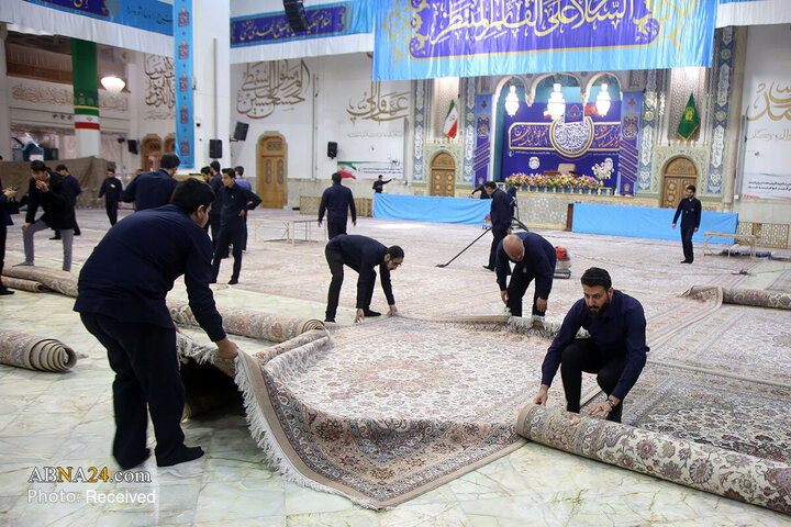 Photos: Dusting, cleaning of Hazrat Masoumeh Holy Shrine ahead of holy month of Ramadan