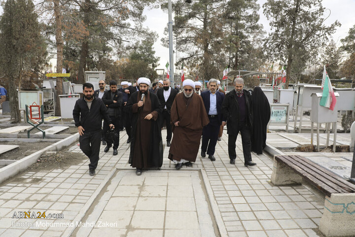 حضور دبیرکل مجمع جهانی اهل‌بیت(ع) در گلزار شهدای بهشت زهرا(س)