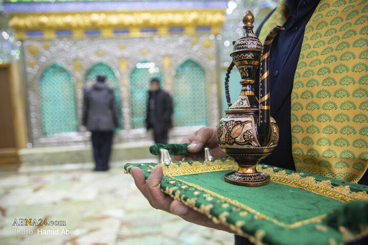 غبار روبی مضجع شریف امامزاده موسی مبرقع(ع)