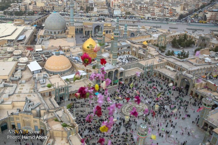 تصاویر هوایی از راهپیمایی 22 بهمن در قم
