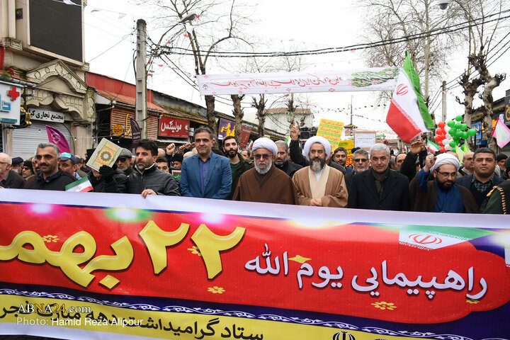 راهپیمایی یوم الله 22 بهمن در رودسر