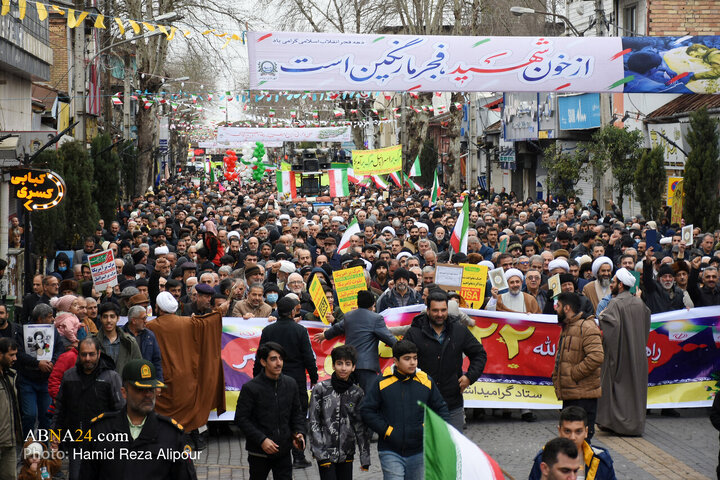 راهپیمایی یوم الله 22 بهمن در رودسر