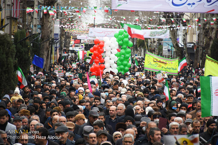 راهپیمایی یوم الله 22 بهمن در رودسر