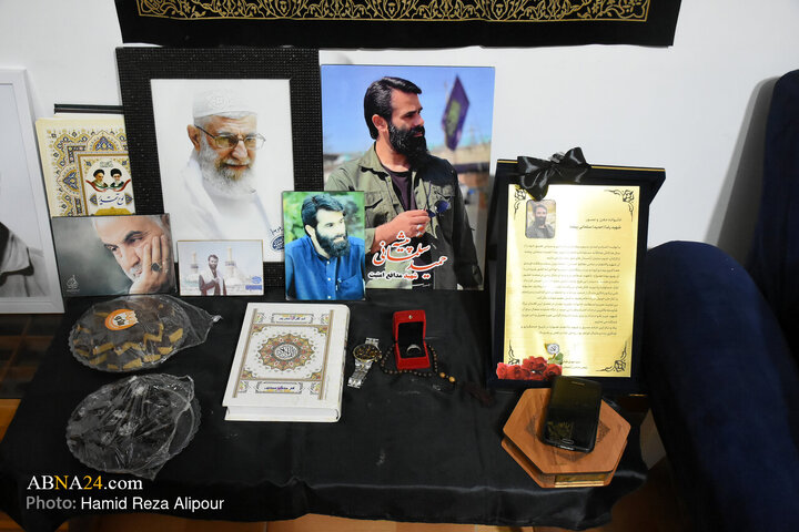 Photos: Ayatollah Ramezani Meets with Family of Gilan’s Martyred Security Defender