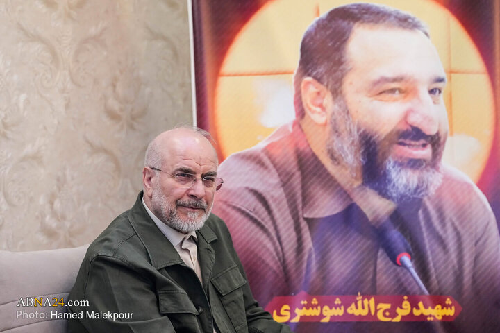 Photos: Dr. Ghalibaf meets family of Martyr Farajollah Shushtari