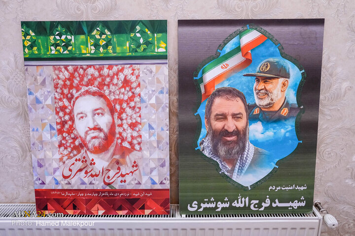 Photos: Dr. Ghalibaf meets family of Martyr Farajollah Shushtari