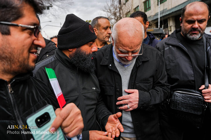 حضور رئیس مجلس شورای اسلامی در راهپیمایی یوم‌الله ۲۲ بهمن