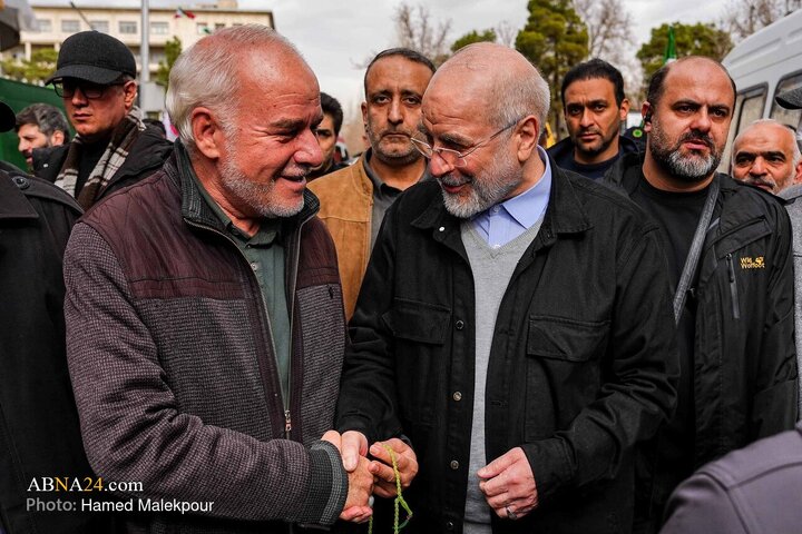 حضور رئیس مجلس شورای اسلامی در راهپیمایی یوم‌الله ۲۲ بهمن