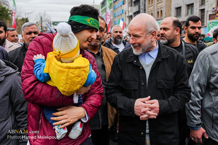 حضور رئیس مجلس شورای اسلامی در راهپیمایی یوم‌الله ۲۲ بهمن