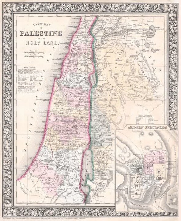 Cancellato il nome "Palestina" dalle mappe storiche britanniche!