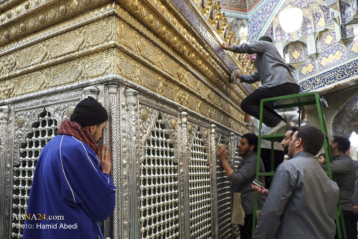 Photos: Cleaning Ceremony of Sacred Mausoleum of Hazrat Masoumeh Holy Shrine