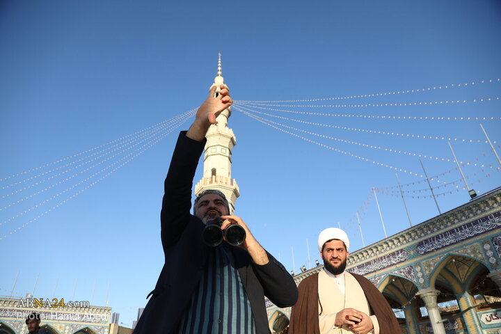 Photos: Sighting of Crescent for Holy Month of Ramadan at Holy Jamkaran Mosque