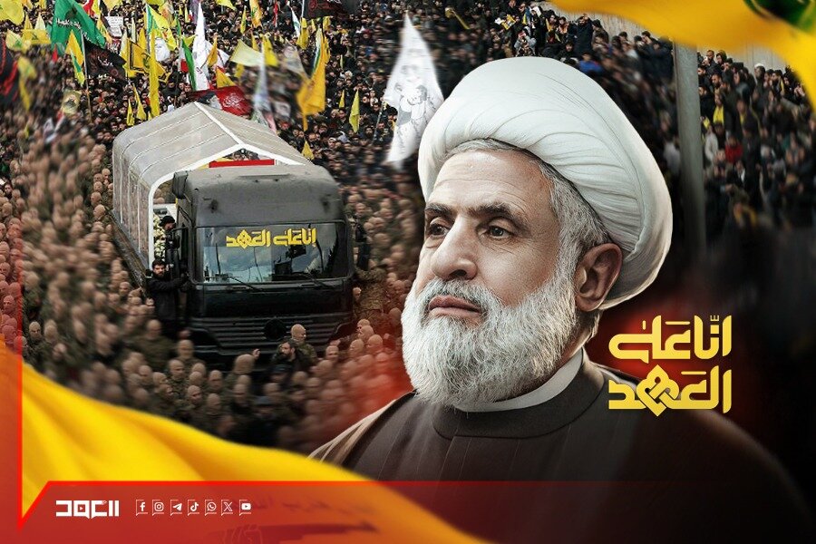 عشق و ارادت عمیقی میان شهید نصرالله و امام خامنه‌ای بود/ ما ثابت قدم خواهیم ماند/ خود را برای هر دو نتیجه آماده کرده‌ایم: پیروزی یا شهادت