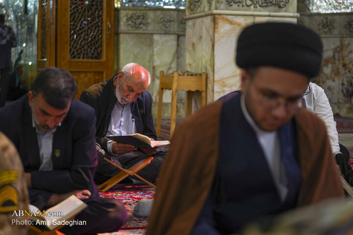 مراسم جزءخوانی و ترتیل خوانی قرآن کریم در حرم مطهر حضرت شاهچراغ (ع)