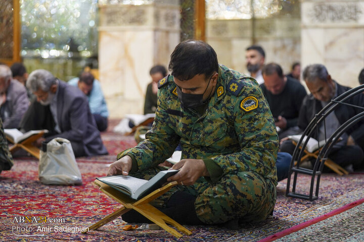 مراسم جزءخوانی و ترتیل خوانی قرآن کریم در حرم مطهر حضرت شاهچراغ (ع)