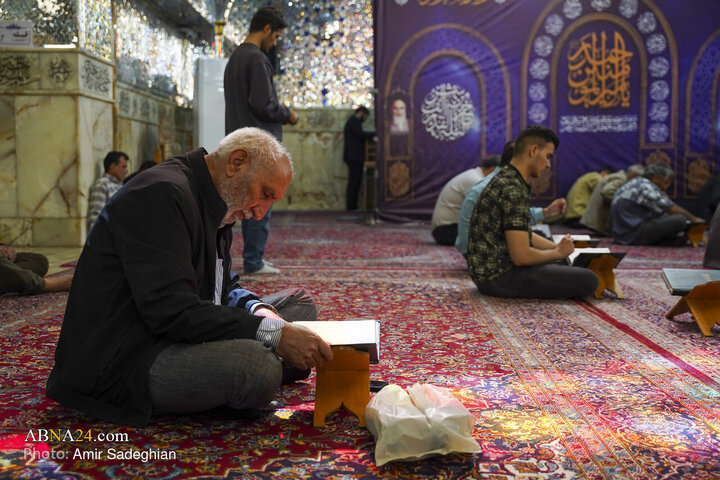 مراسم جزءخوانی و ترتیل خوانی قرآن کریم در حرم مطهر حضرت شاهچراغ (ع)