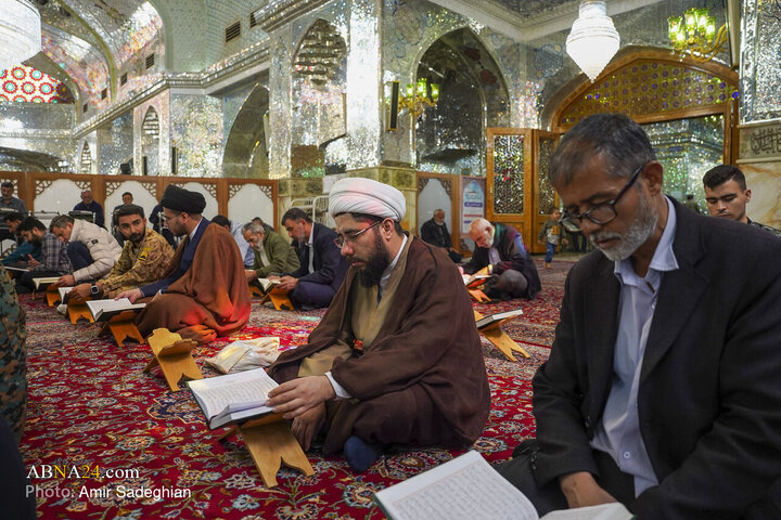 مراسم جزءخوانی و ترتیل خوانی قرآن کریم در حرم مطهر حضرت شاهچراغ (ع)