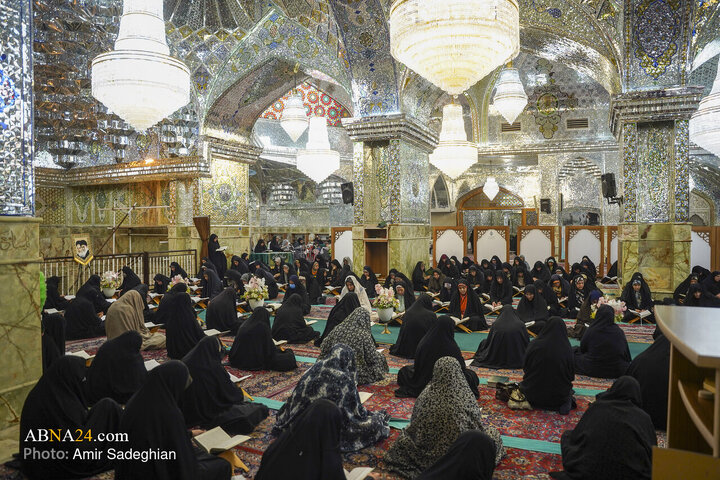 مراسم جزءخوانی و ترتیل خوانی قرآن کریم در حرم مطهر حضرت شاهچراغ (ع)